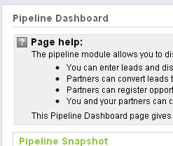 PRM page level help screenshot